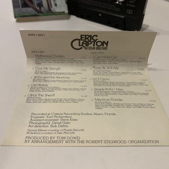 Eric Claptons 461 Ocean Bouevard Cassette 1974 RSO Records M1P4-1-9451 Canada - Picture 11 of 11